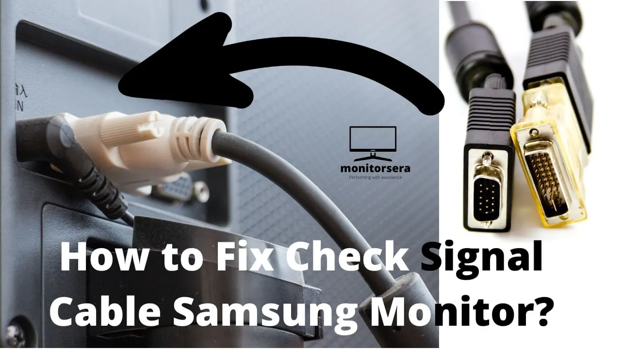 How to Fix Check Signal Cable Samsung Monitor